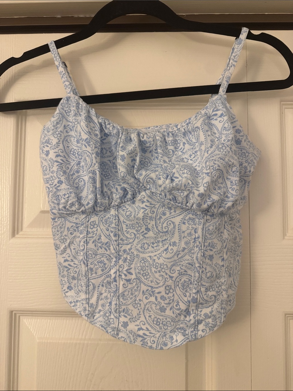 Hollister Light Blue Paisley Cami Top